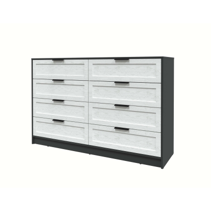 Kомод Тренд КТ-К157 (Антрацит ЛДСП/ Дуб полярный ЛМДФ) Ш1565 В1020 Г451